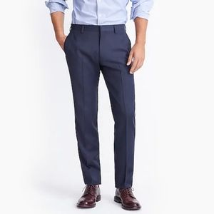 J. Crew Slim Thompson Navy Suit Pant Worsted Wool